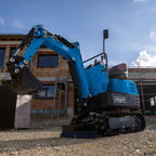 Benzin Mini-Bagger MB850 Scheppach + 3 Zubehörteile