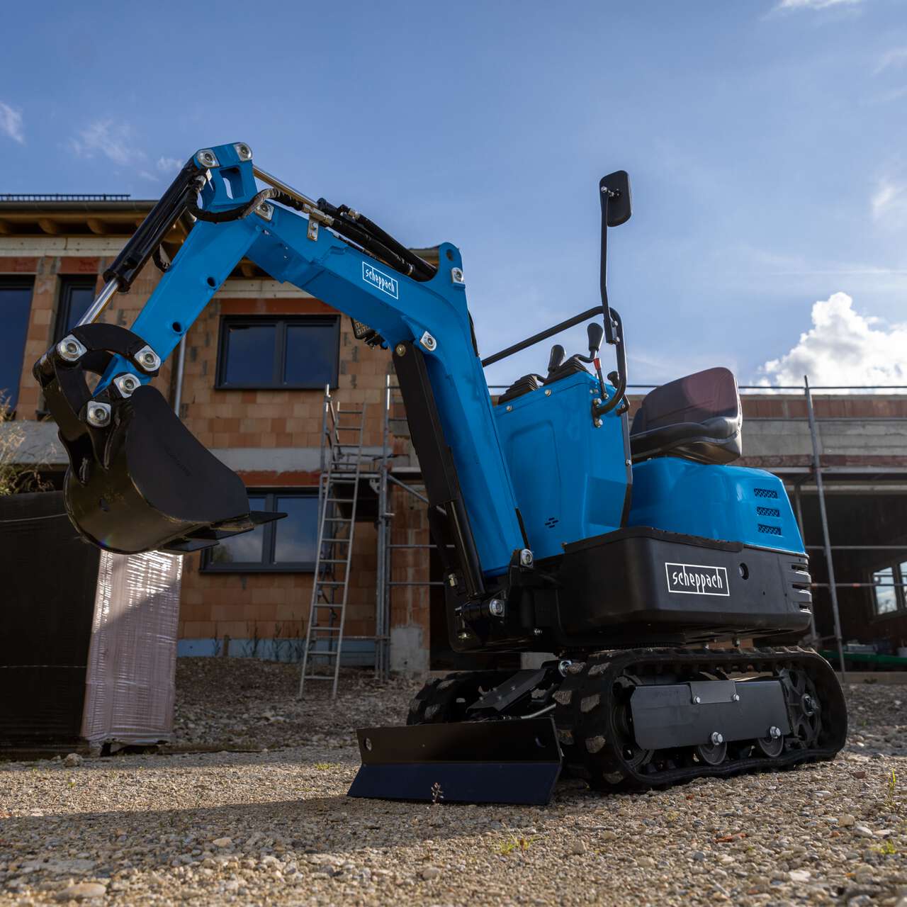 Benzin Mini-Bagger MB850 Scheppach + 3 Zubehörteile